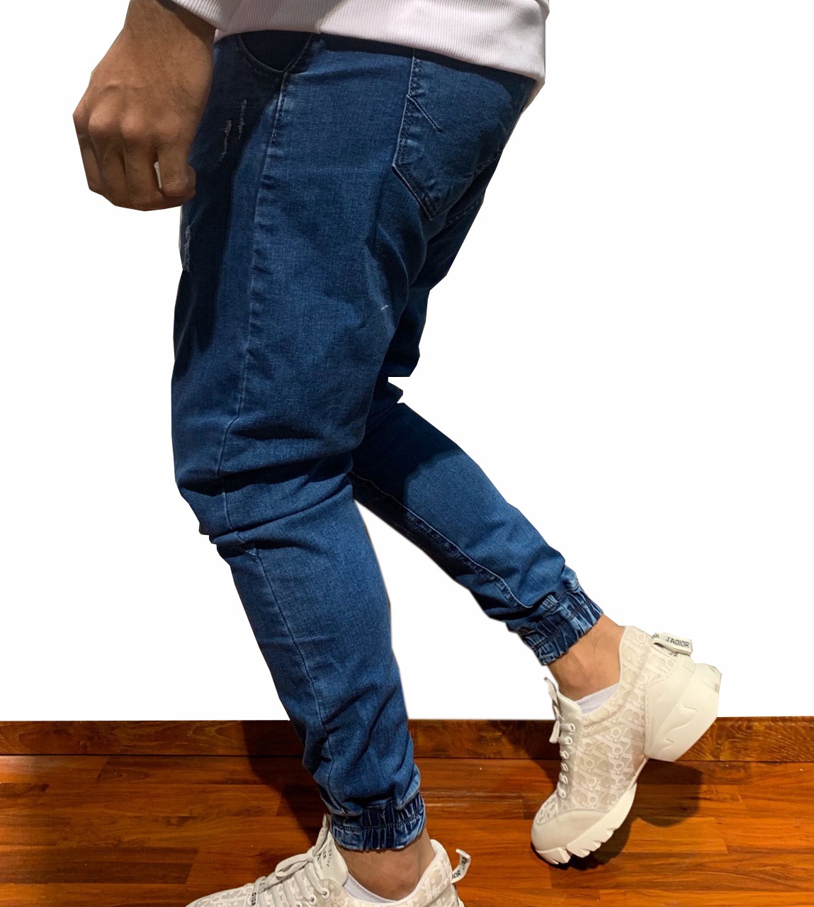 شلوار اسلش جین آبی